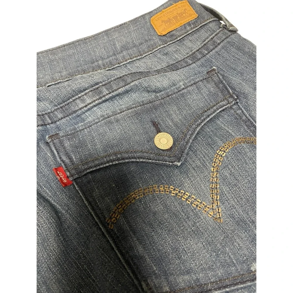 Levi's‎ High Waisted Denim Stretch Capri Pants Women's 22